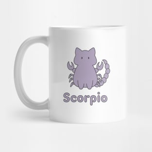 Scorpio Cat Zodiac Sign with Text Mug